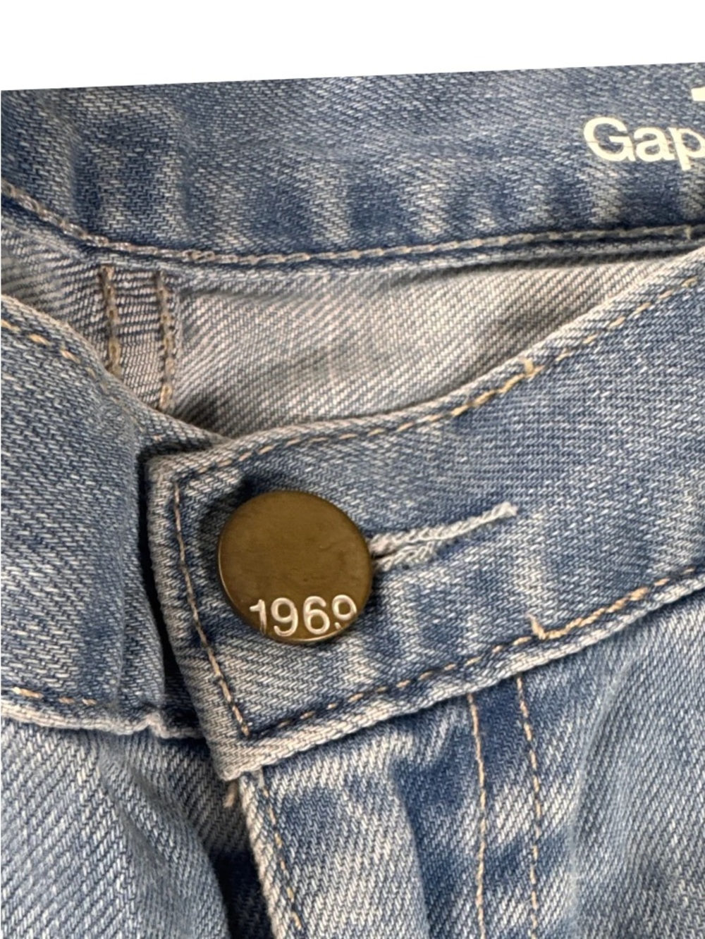 Gap Jeans Light Blue Denim Roll-Cuff Women's Shorts Size 27/4 - Picture 6 of 9